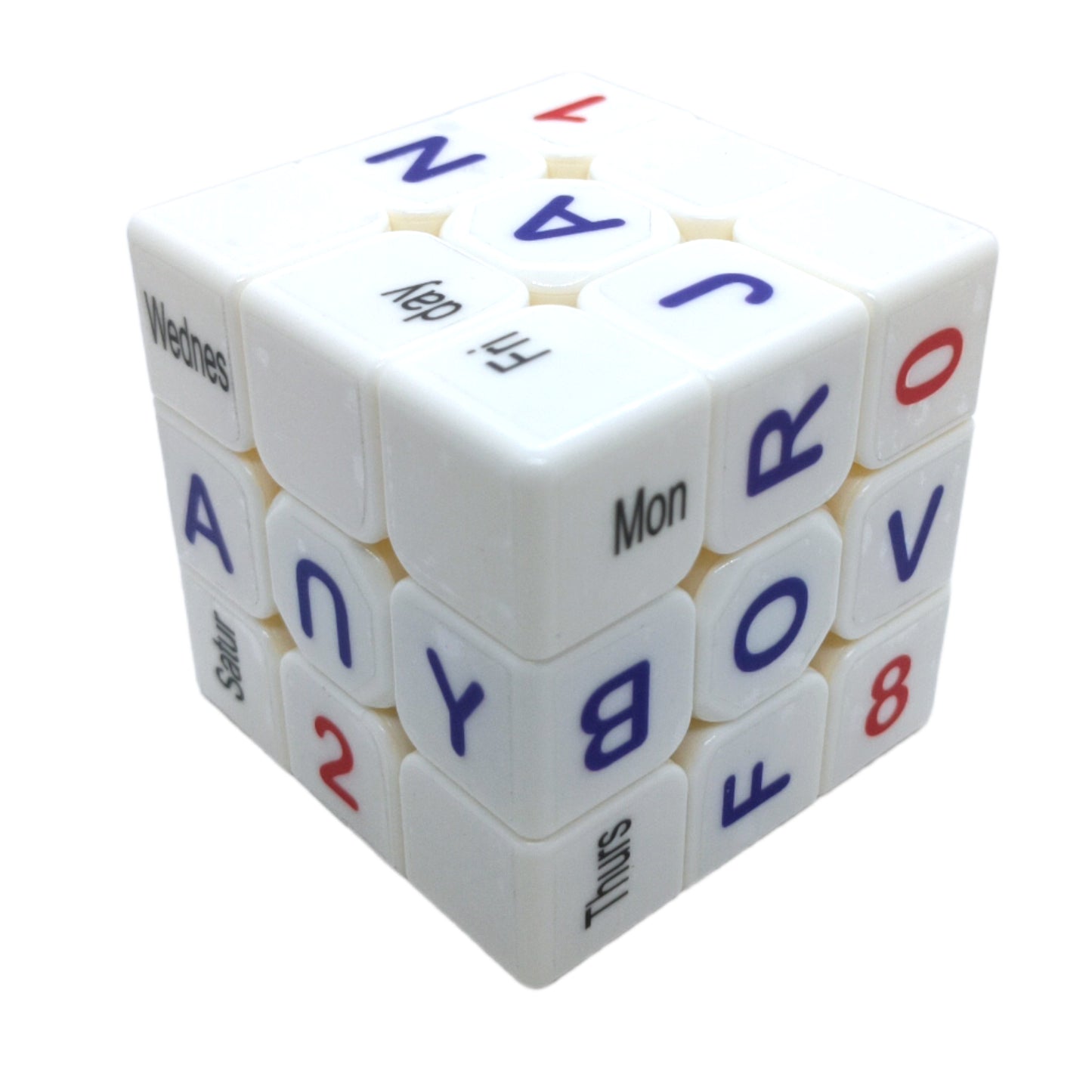 Cubo 3x3 Calendario Ingles