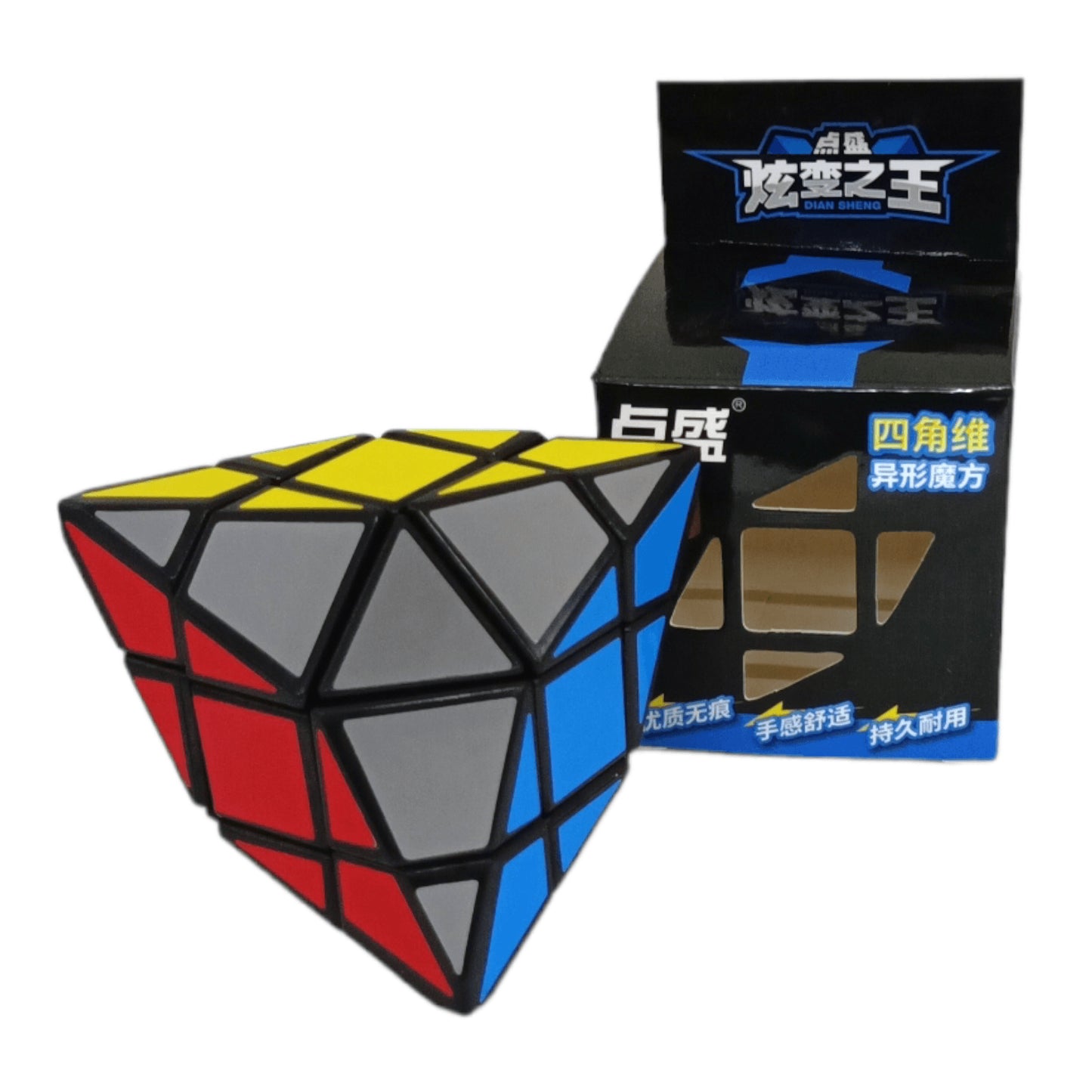Diansheng Tetra Pyraminx 3x3 Negro