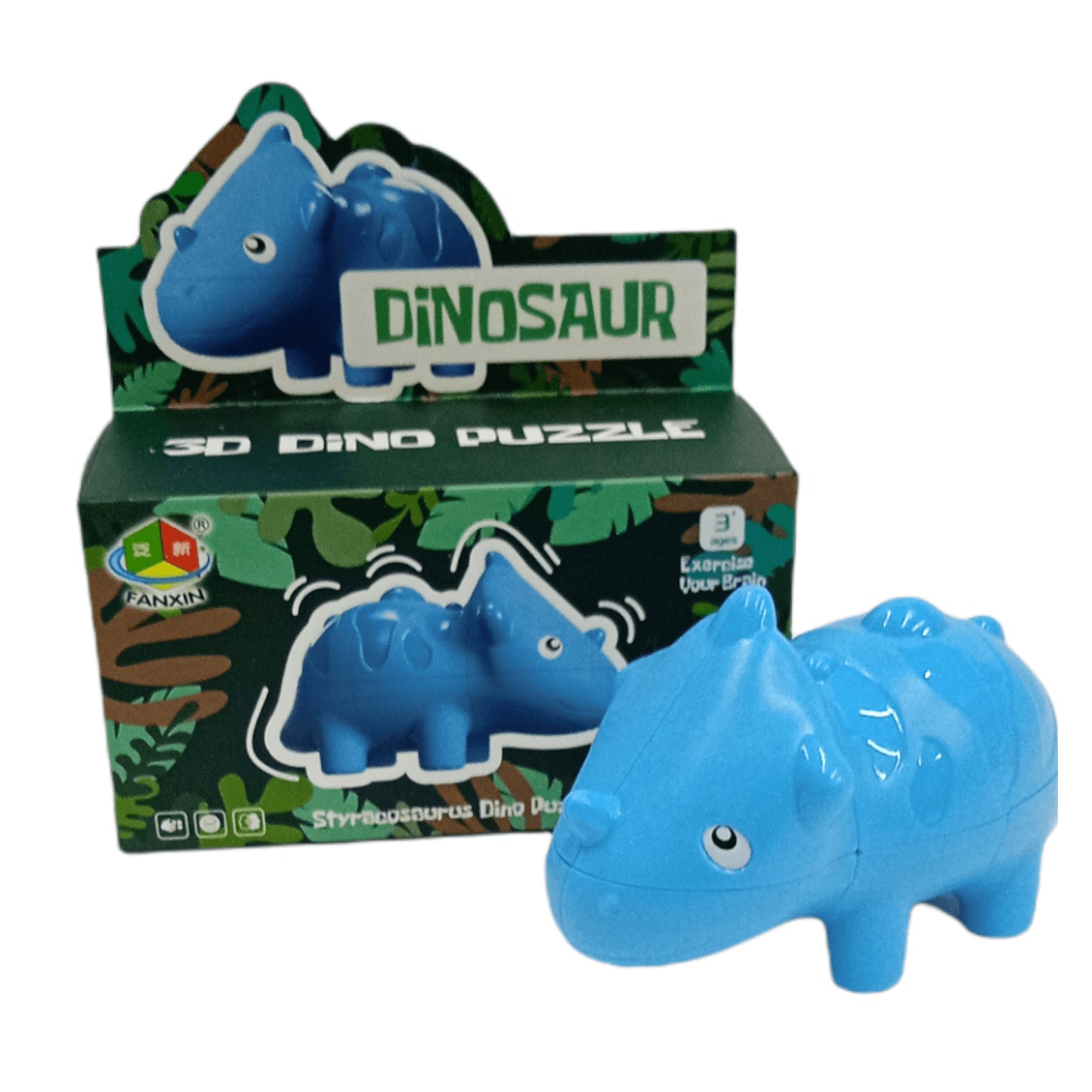 Fanxin Dinosaurios Styracosaurio Azul