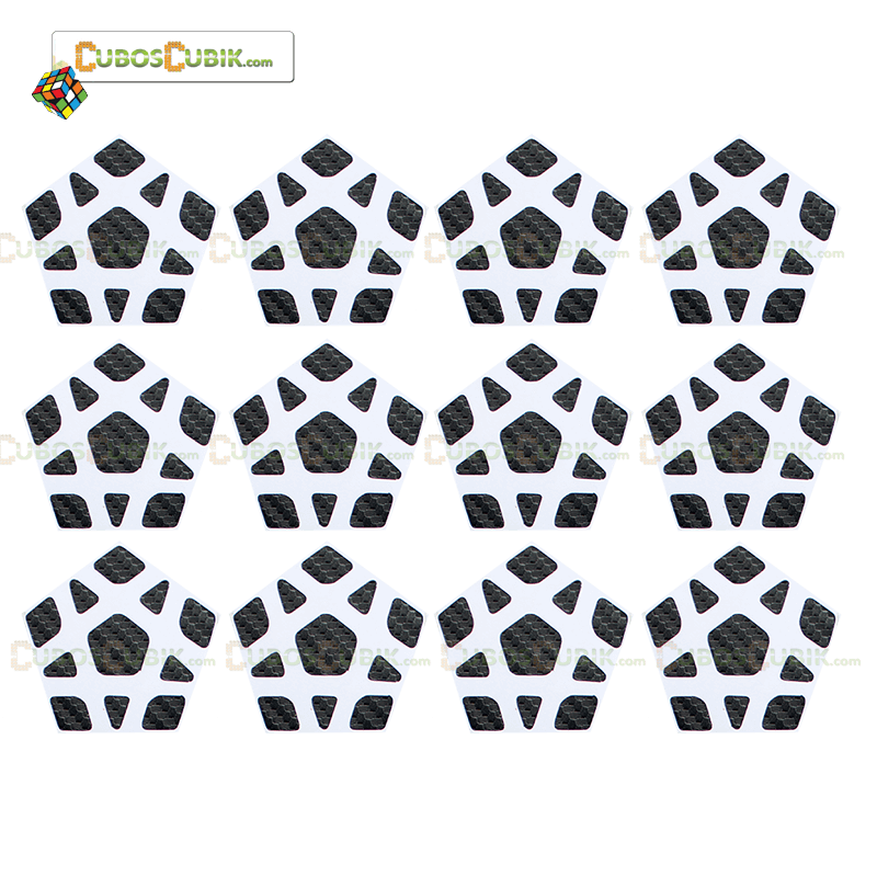 PROD-Set de Stickers Fibra de Carbono Megaminx Negro 1