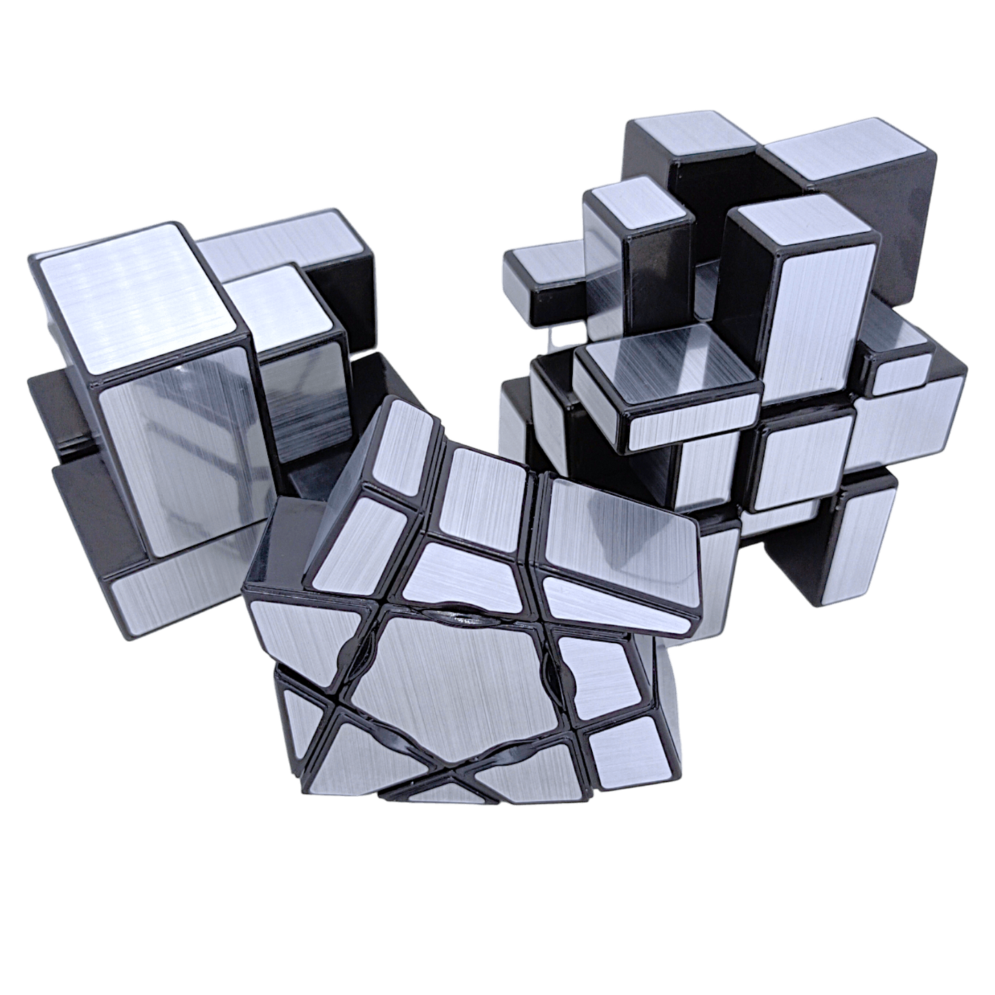 PROD-Paquete Sengso Mirror 3x3 + 2x2 + Floppy Ghost Plata 4