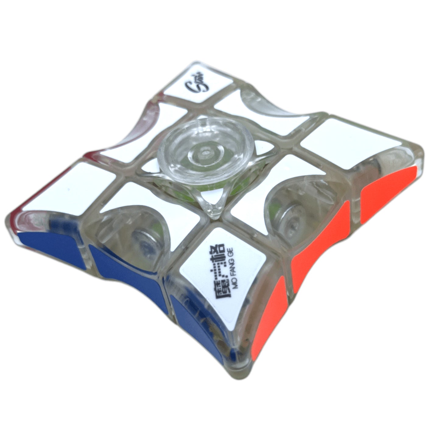 QiYi 3x3x1 Floppy Spinner Transparente