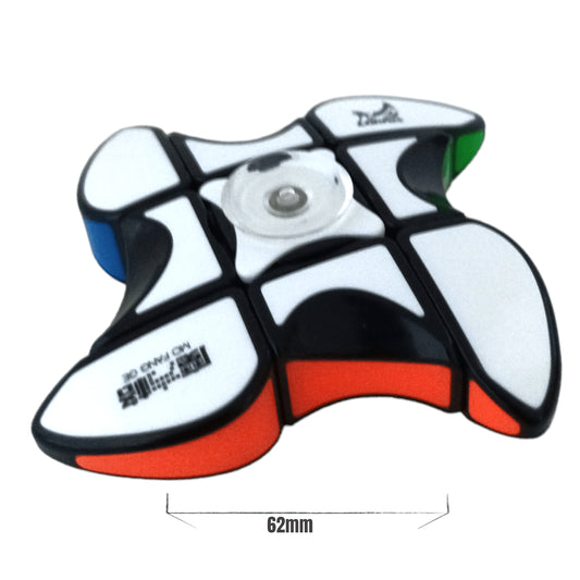 PROD-QiYi 3x3x1 Floppy Spinner Windmill Negro 2