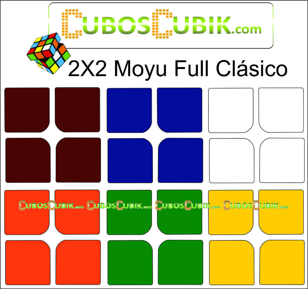 Set de Stickers 2x2 Full Colores Clasicos