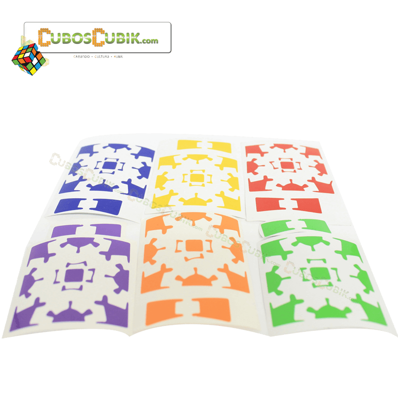 PROD-Set de Stickers para Gear Cube V1 o V2 Full 1