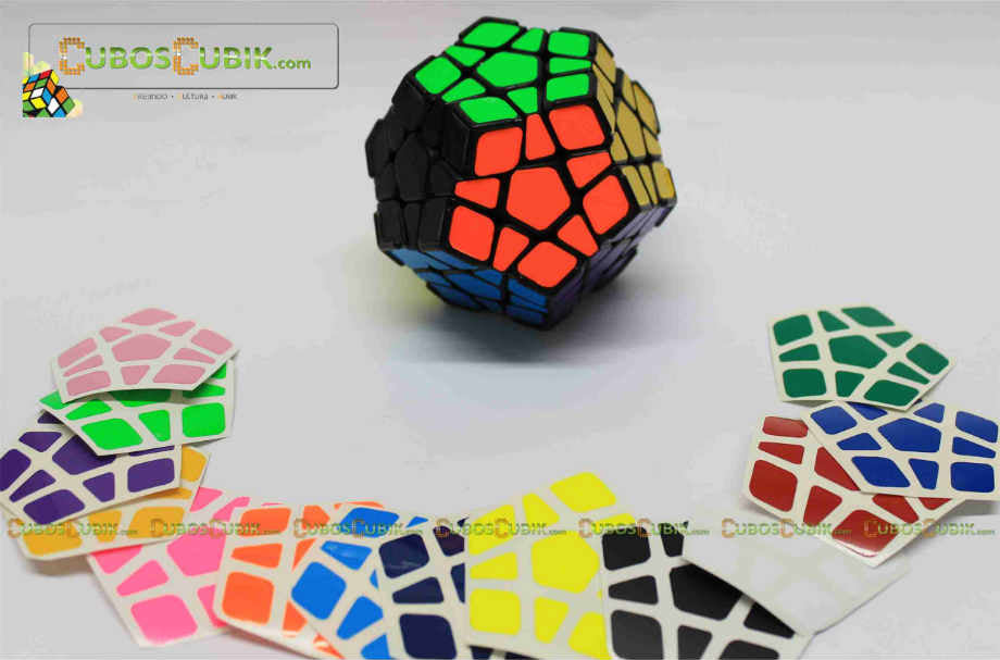 Set de Stickers para Megaminx QiYi o Moyu