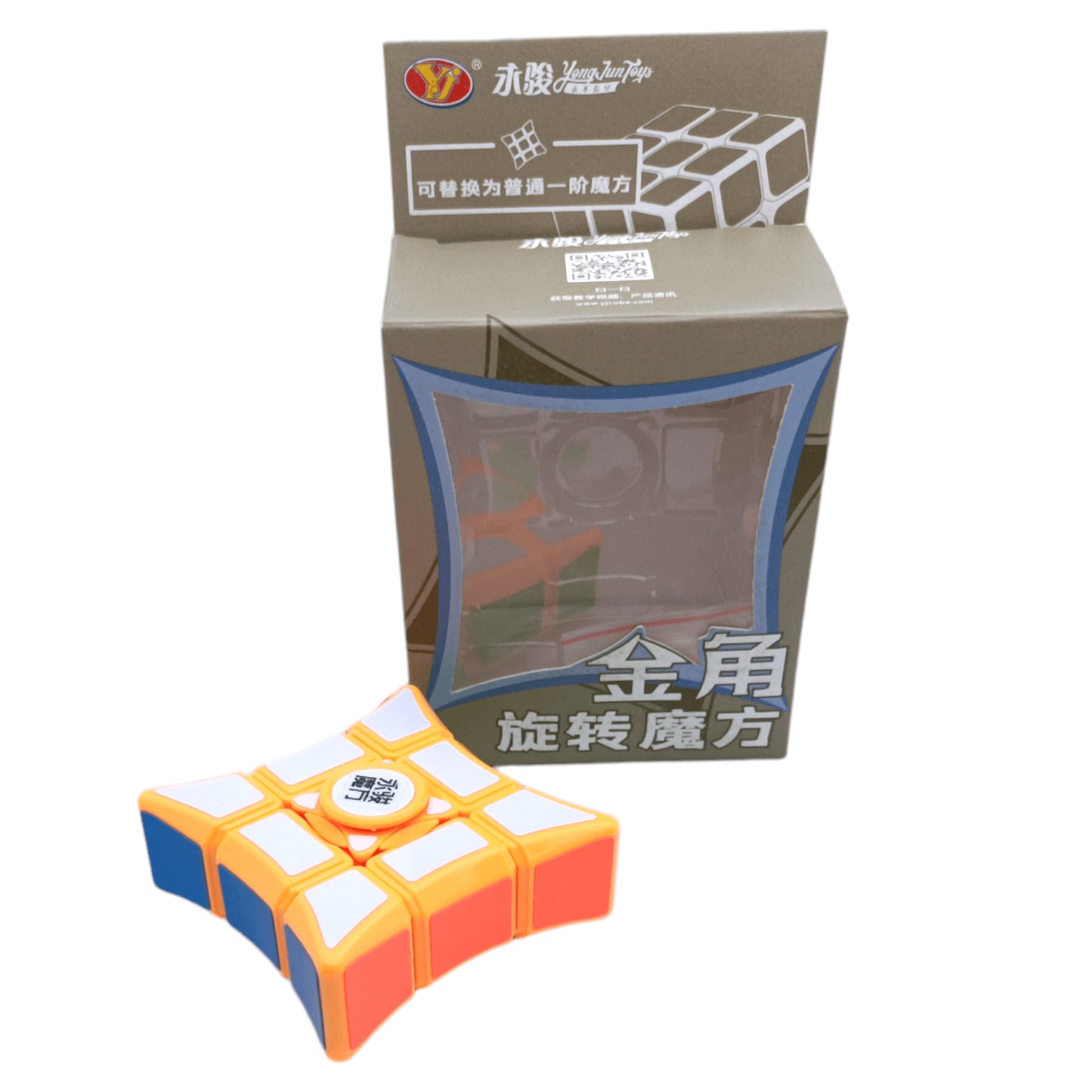 YJ 3x3x1 Floppy Spinner Jinjiao Naranja