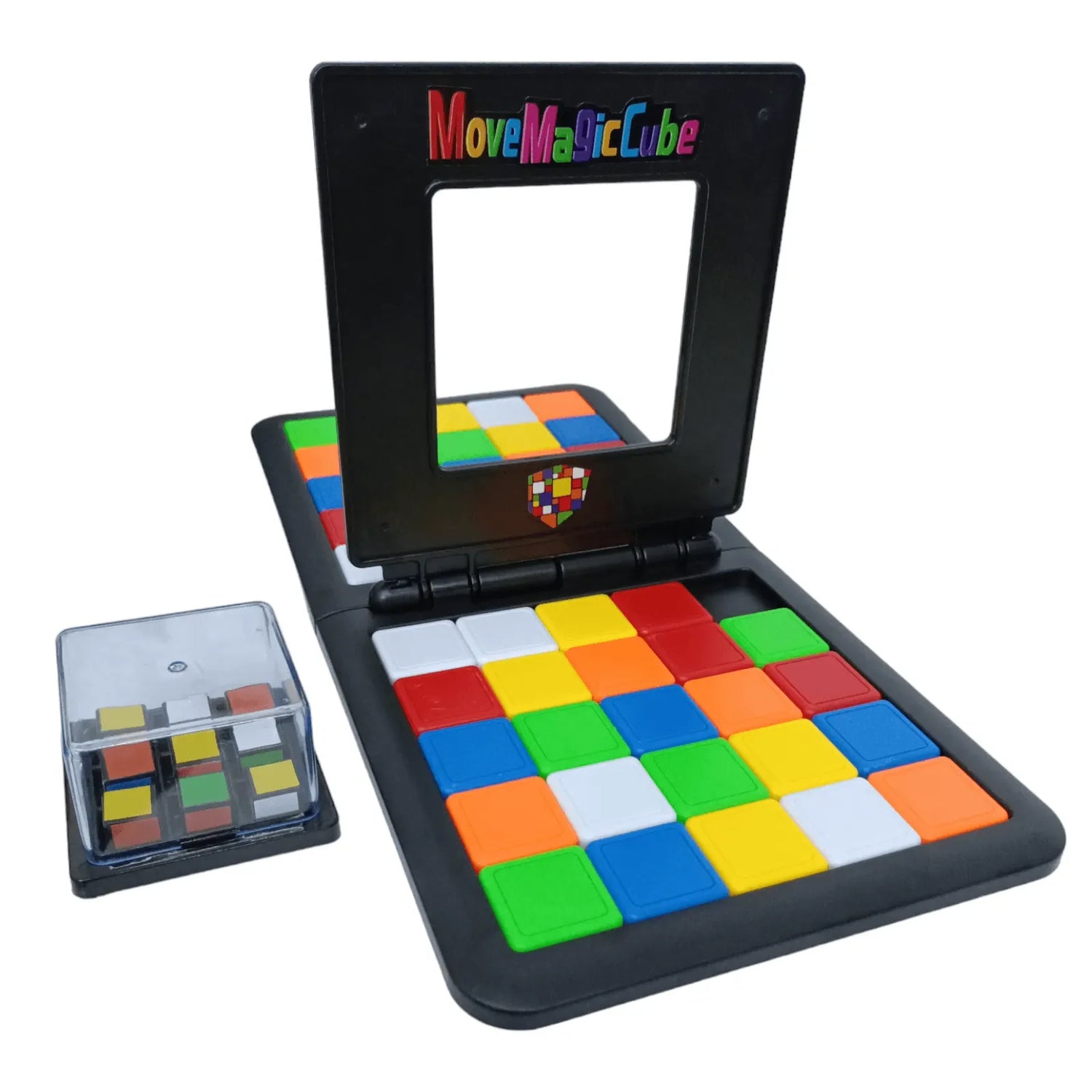 Juego Cubik Race Move Magic Cube de mesa con piezas de colores y cubo patrón