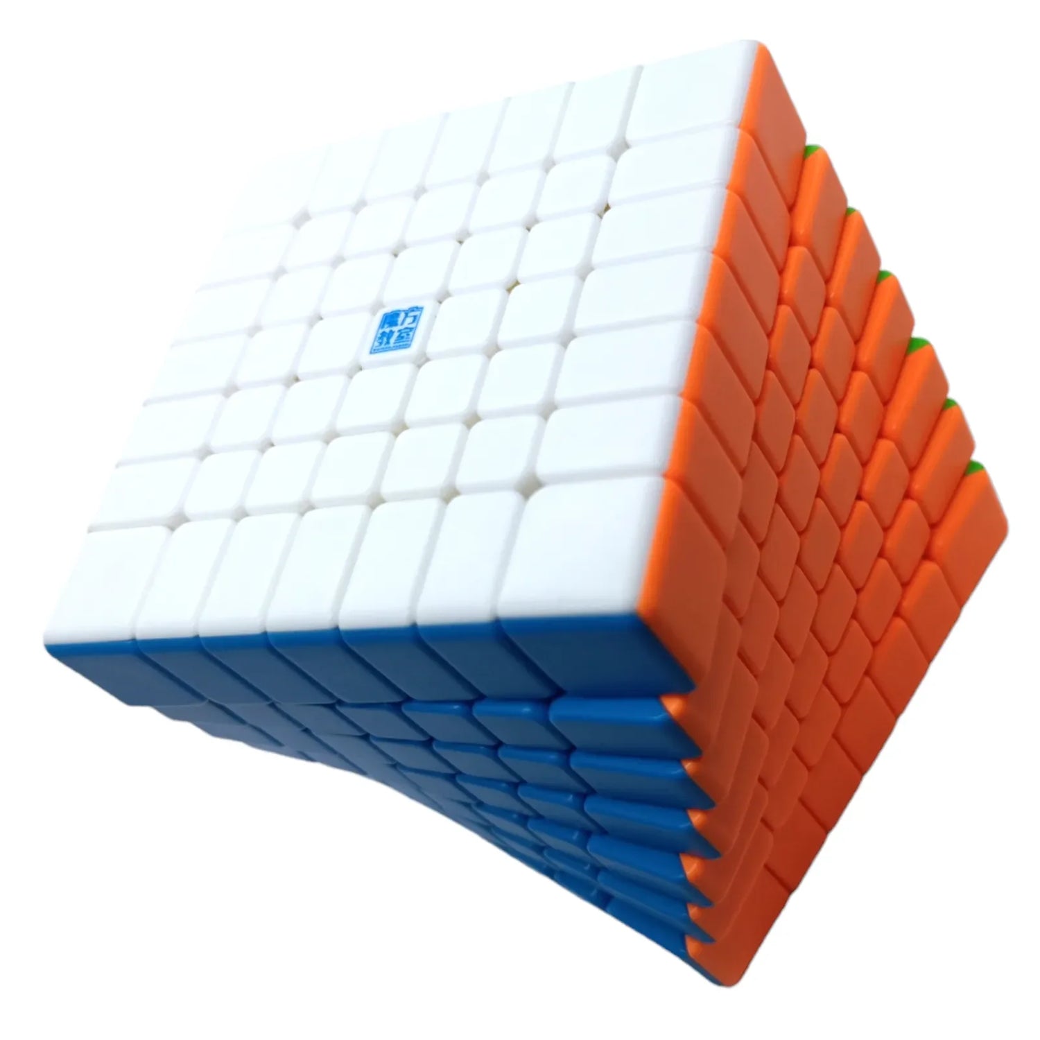 Cubo Moyu 7x7 V2 stickerless fondo blanco, rompecabezas magnético de colores