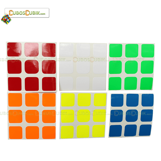 Set de Stickers 3x3 Medida Estandar
