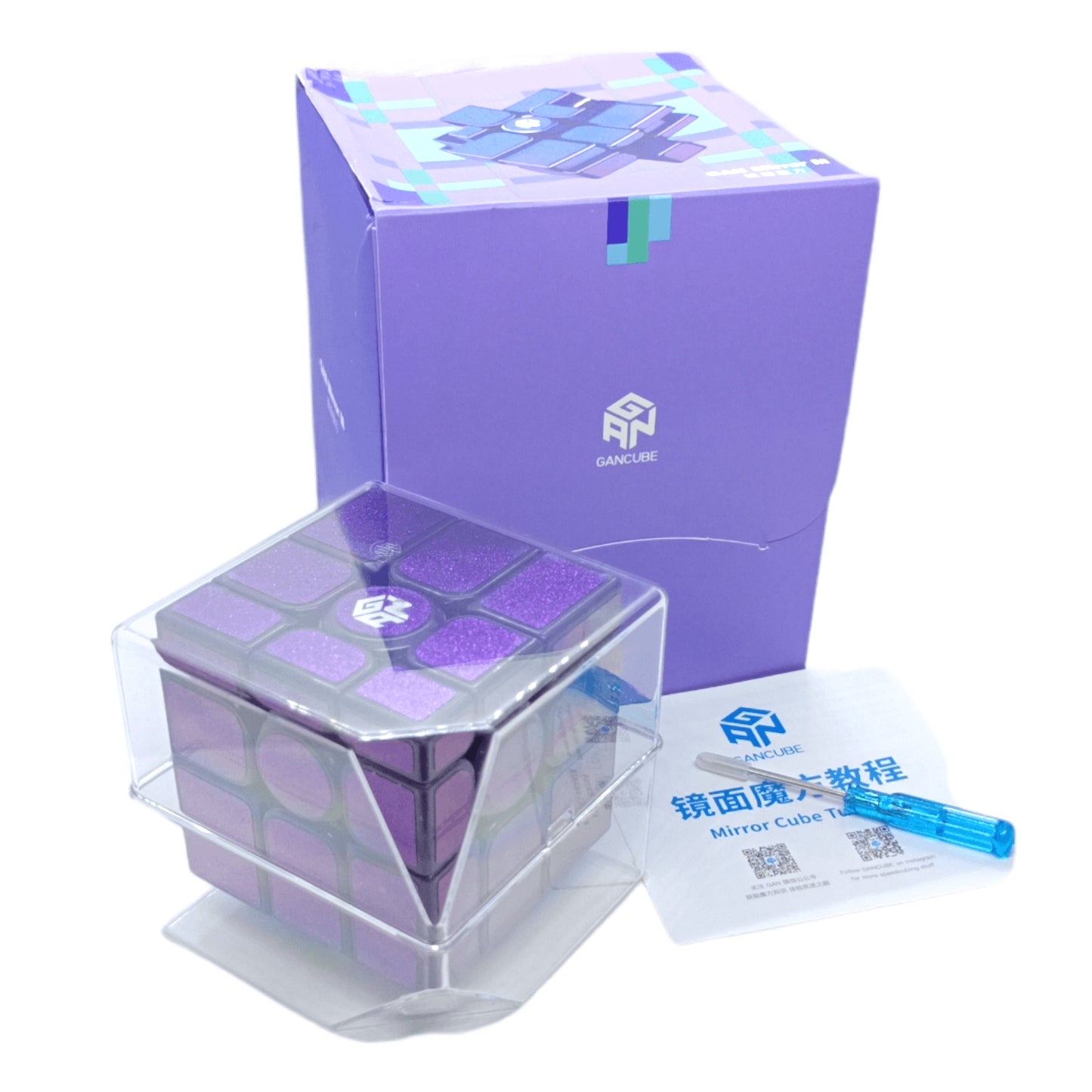 GAN Mirror 3x3 Magnetico Morado UV