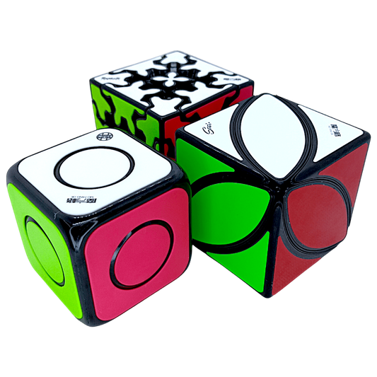 PROD-Paquete QiYi 1x1 O2 Standard + Ivy + Gear (Base Negra) 1