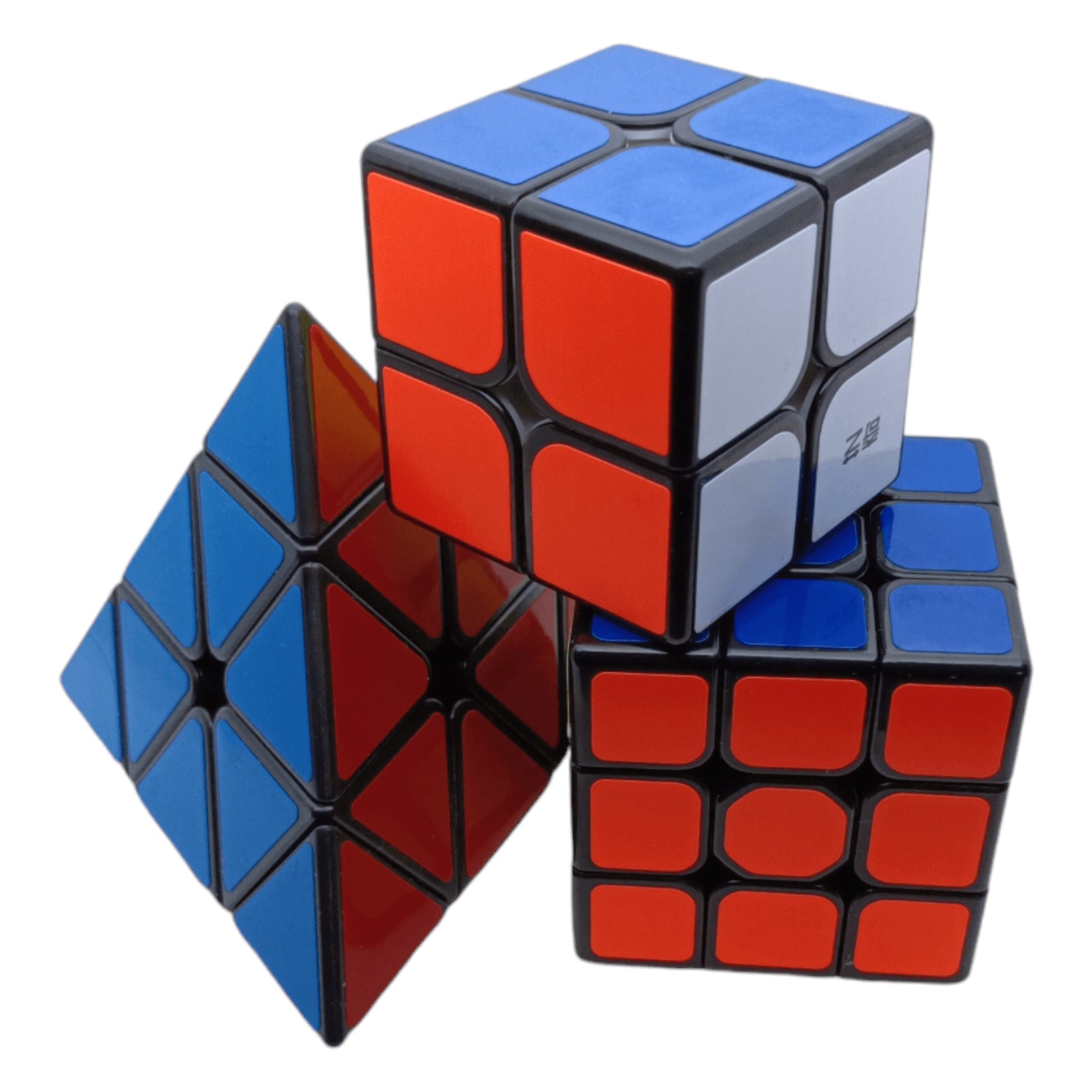PROD-Paquete 2x2, 3x3, Pyraminx Black 3