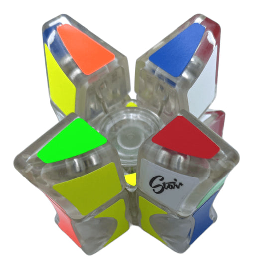 QiYi 3x3x1 Floppy Spinner Transparente