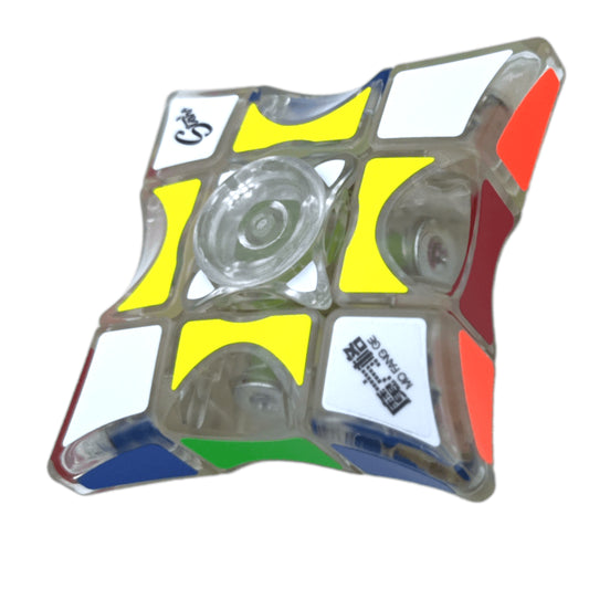 QiYi 3x3x1 Floppy Spinner Transparente