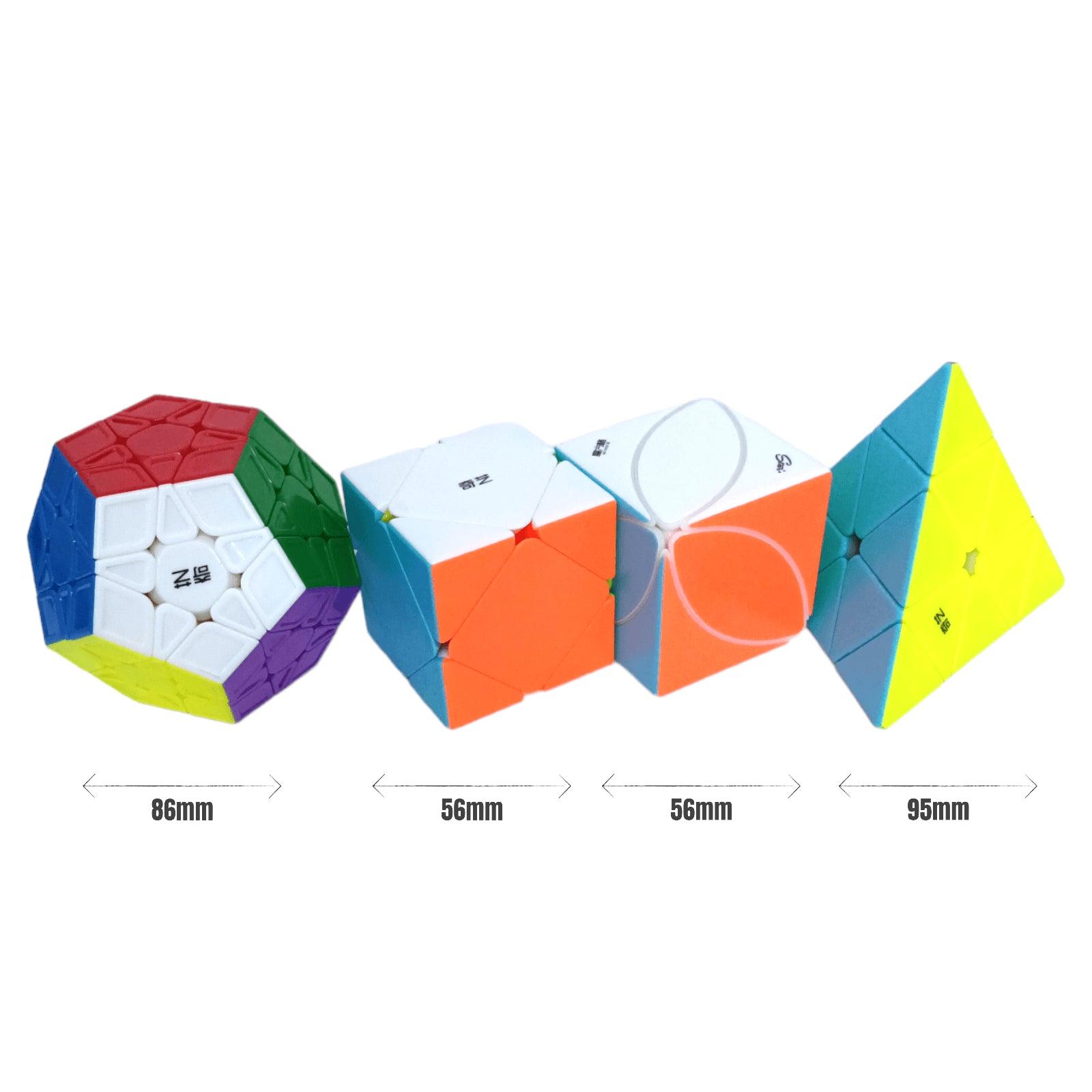 PROD-Qiyi Paquete 4 Cubos Mega+Pyra+Skewb+Ivy Colored 3