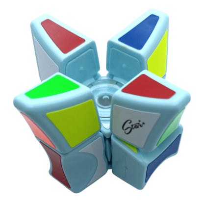 QiYi 3x3x1 Floppy Spinner Azul