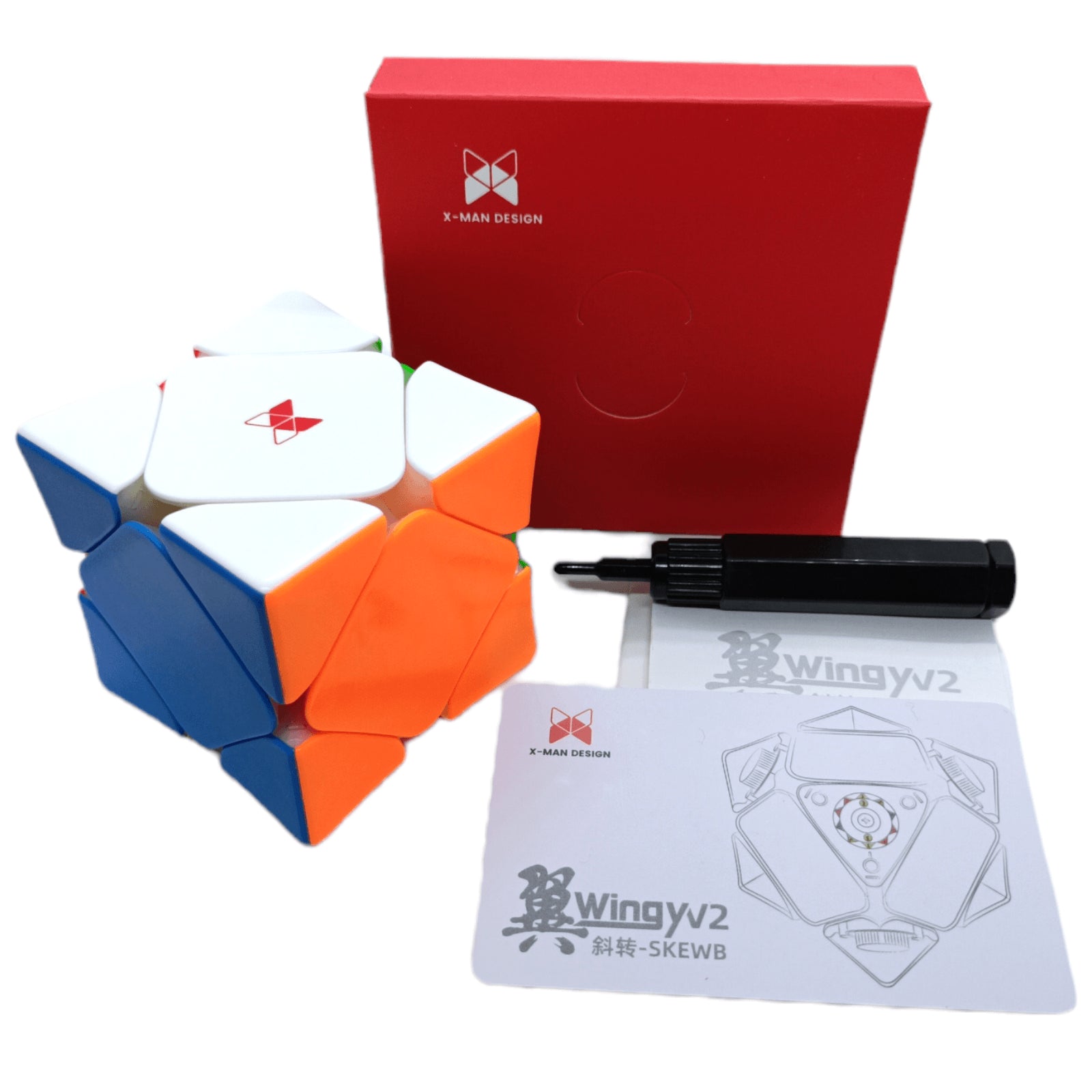 PROD-Qiyi Skewb XMAN Wingy V2 Magnético Colored 5