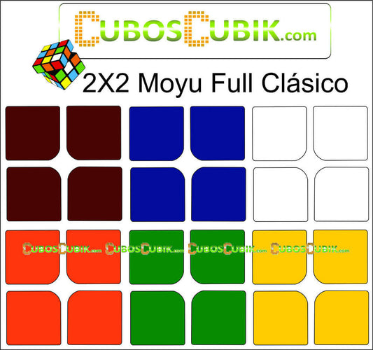 Set de Stickers 2x2 Full Colores Clasicos