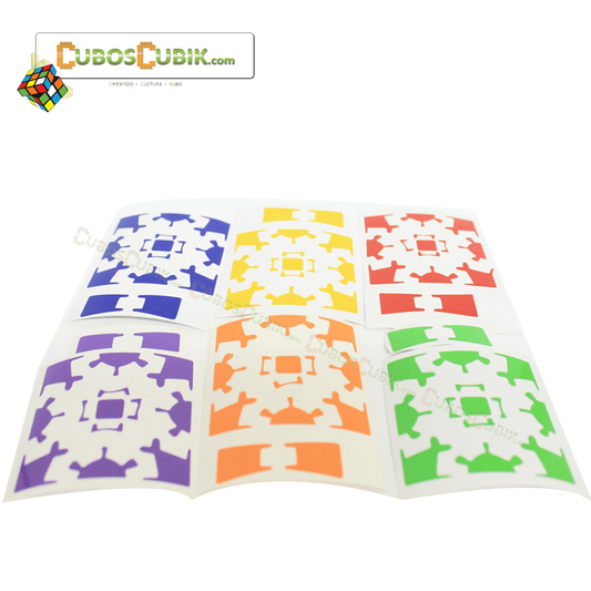 Set de Stickers para Gear Cube V1 o V2 Full