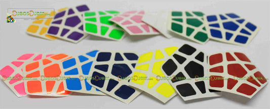 Set de Stickers para Megaminx QiYi o Moyu