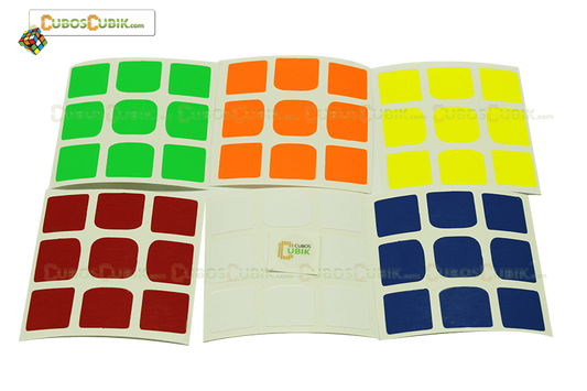 Set de Stickers 3x3 Weilong GTS V2 Colores Fosfo