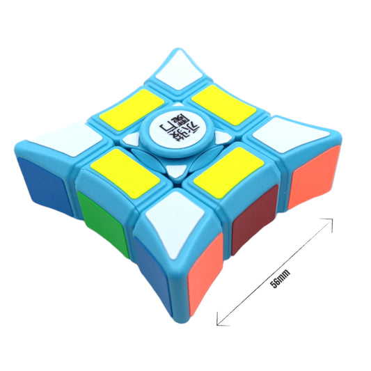 YJ 3x3x1 Floppy Spinner Jinjiao Azul