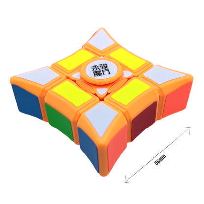 YJ 3x3x1 Floppy Spinner Jinjiao Naranja