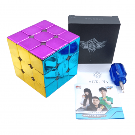 Cubo Rubik Cyclone Boys Metalico  Macaron 3x3 Magnetico