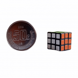 Cubo Rubik Cube Lab Mini 3x3 1 cm Azul 