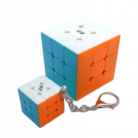 Cubo Rubik Qiyi Llavero 3x3 30mm Colored