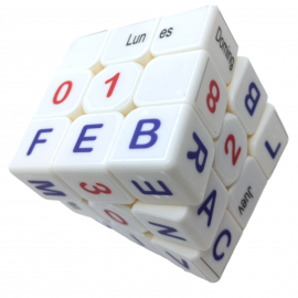 Cubo Rubik 3x3 Calendario Blanco 