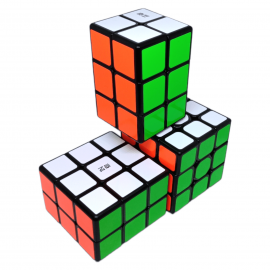 Cubo Rubik Paquete Qiyi 2x2x3 + 3x3x2 + 3x3 Negro