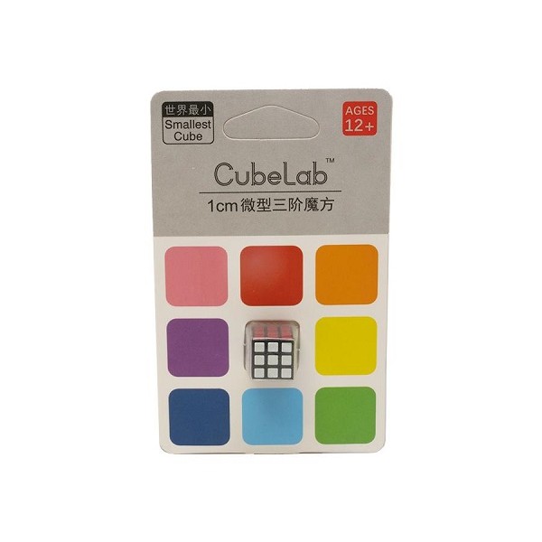 Cubo Rubik Cube Lab Mini 3x3 1 cm Negro