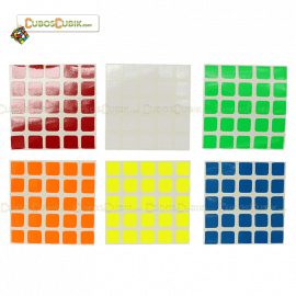 Cubo Rubik Set de Stickers 5x5 Moyu Colores Fosfo