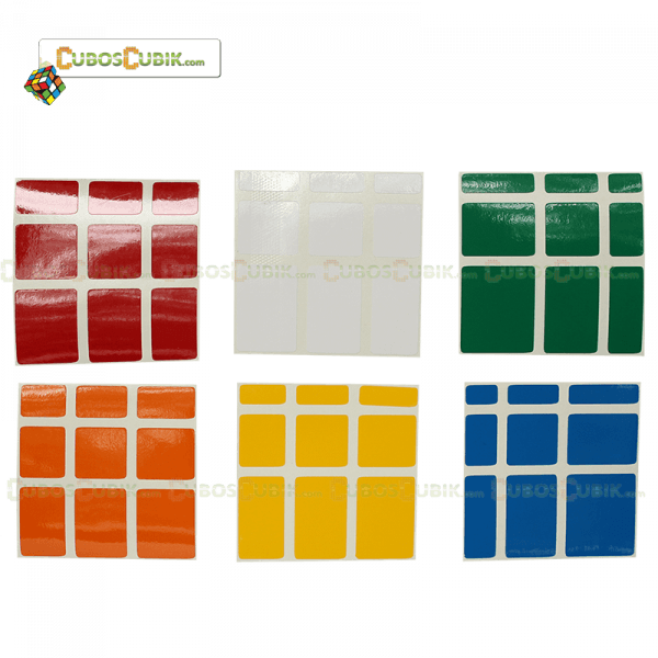 Cubo Rubik Set de Stickers Mirror a 6 Colores