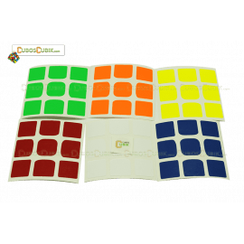 Cubo Rubik Set de Stickers 3x3 Weilong GTS V2 Colores Fosfo
