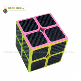 Cubo Rubik Cobra 2x2 Pink Fibra de Carbono