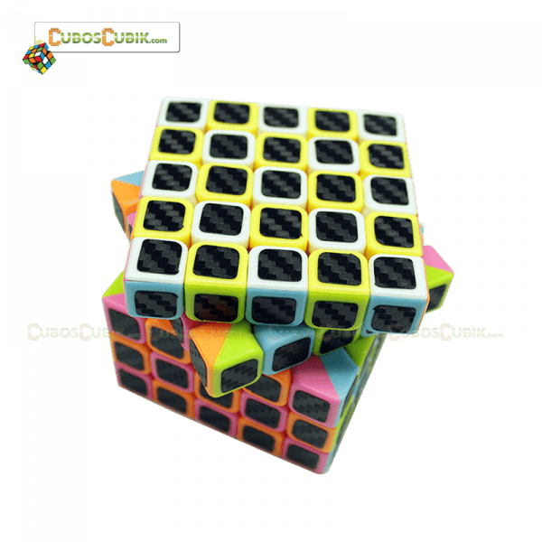 Cubo Rubik Cobra 5x5 Pink Fibra de Carbono