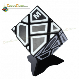 Cubo Rubik Zcube Ghost Negro Contornos Blancos