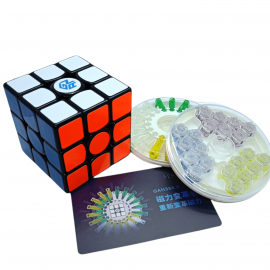 Cubo Rubik GAN 356 X IPG NUMERICAL 3x3 Magnetico Negro