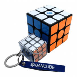 Cubo Rubik GAN 328 Llavero 3x3 Negro