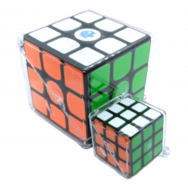 Cubo Rubik GAN 328 Llavero 3x3 Negro