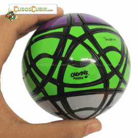 Cubo Rubik Calvins MegaMinx Ball 3 Colores Verde Base Negro