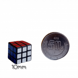 Cubo Rubik Cube Lab Mini 3x3 1 cm Negro 