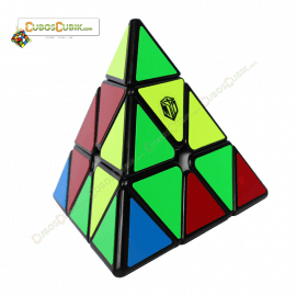 Cubo Rubik Qiyi X-Man Pyraminx Bell Magnetico Base Negra