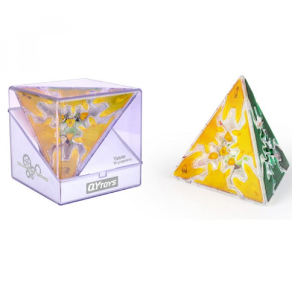 Cubo Rubik Qiyi Gear Pyraminx Transparente