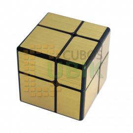 Cubo Rubik Qiyi Mirror 2x2 Dorado