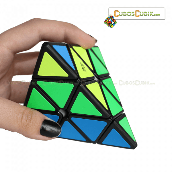 Cubo Rubik Qiyi QiMing Pyraminx Negra