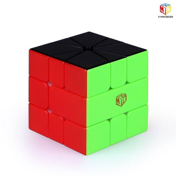 Cubo Rubik Qiyi XMAN Volt Square 1 V2 Magnetico Semi Colored Black